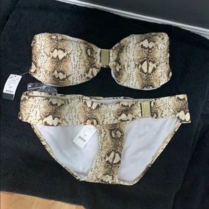 BNWT White House Black Market Snake print Bikini